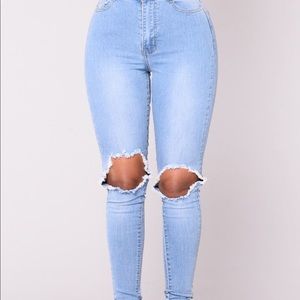 Fashion Nova High Rise Jeans